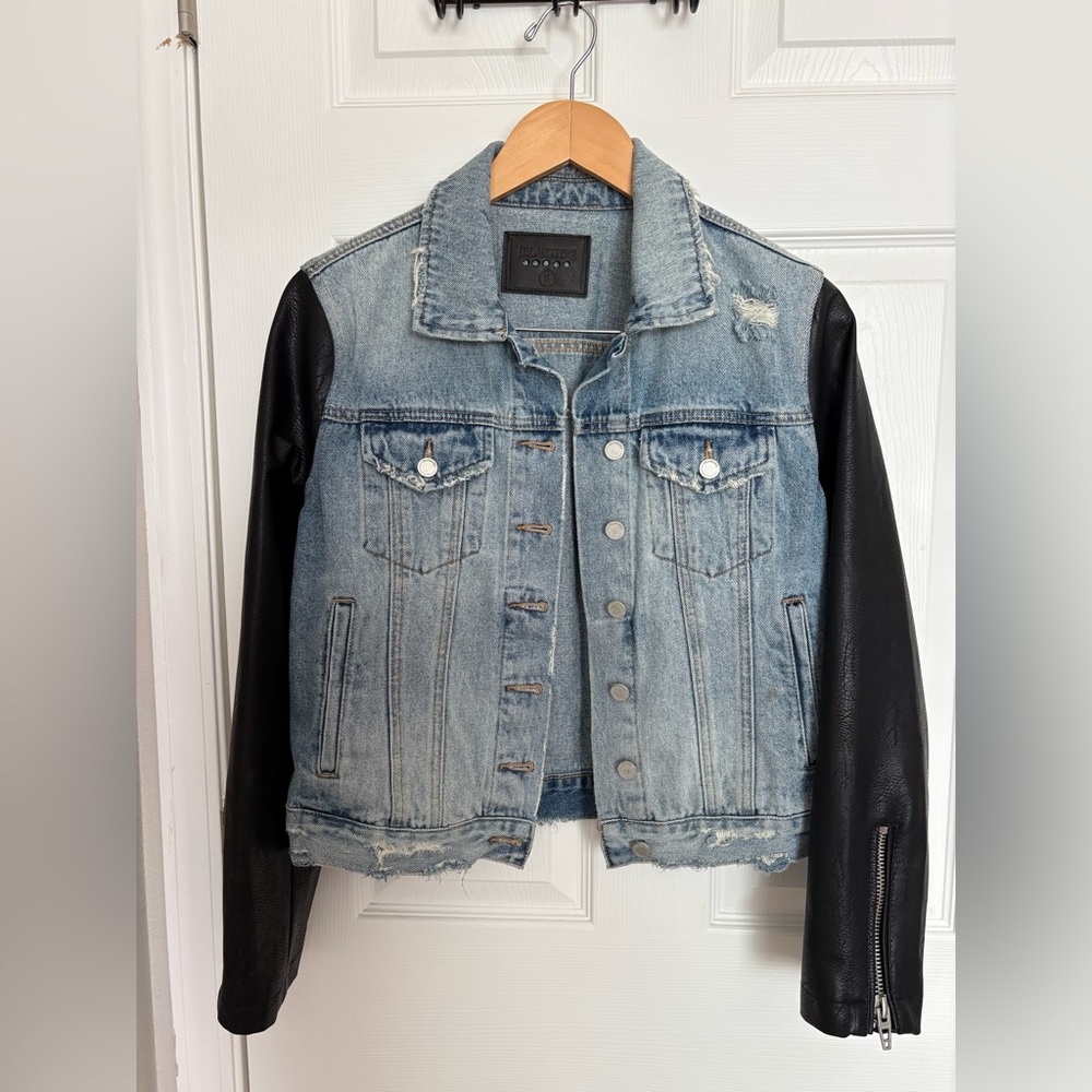 🖤💙 Blank NYC Denim & Faux Leather Jacket 💙🖤